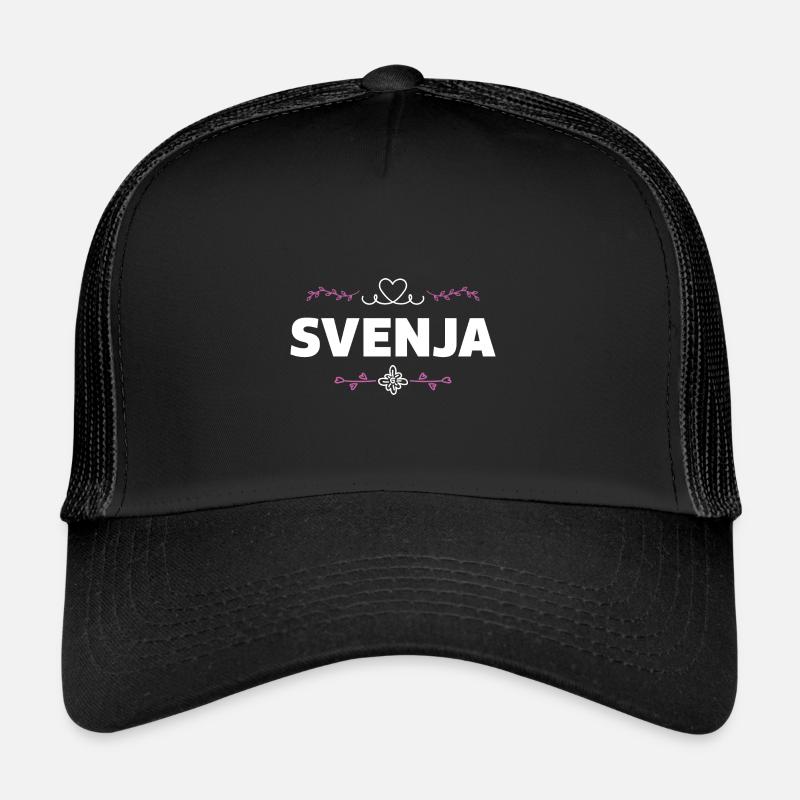 Svenja - Trucker Cap - Schwarz/Schwarz