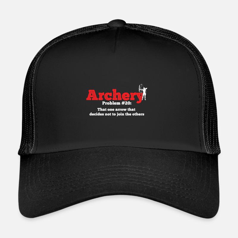 Bogenschießen Archery - Trucker Cap - Schwarz/Schwarz