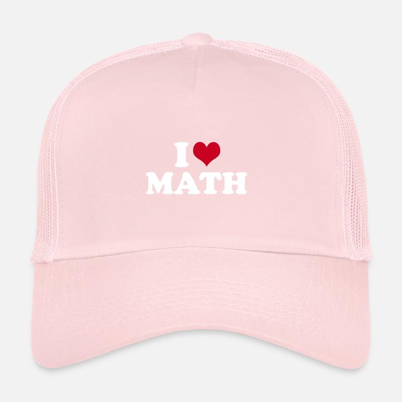 I Love Math Mathelehrer Mathe Trucker Cap