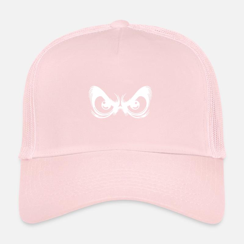Angry eyes with fixed gaze Trucker Cap