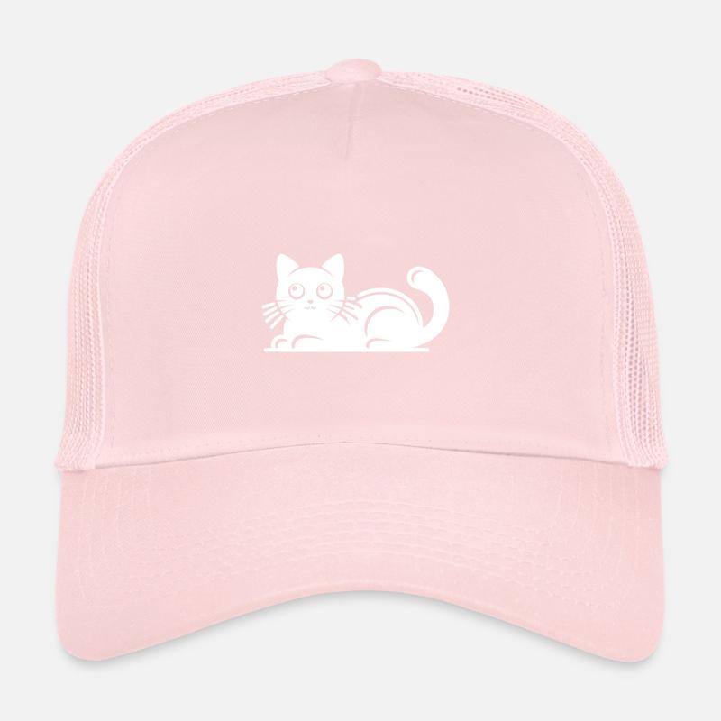 Dessin de chat mignon Casquette trucker 