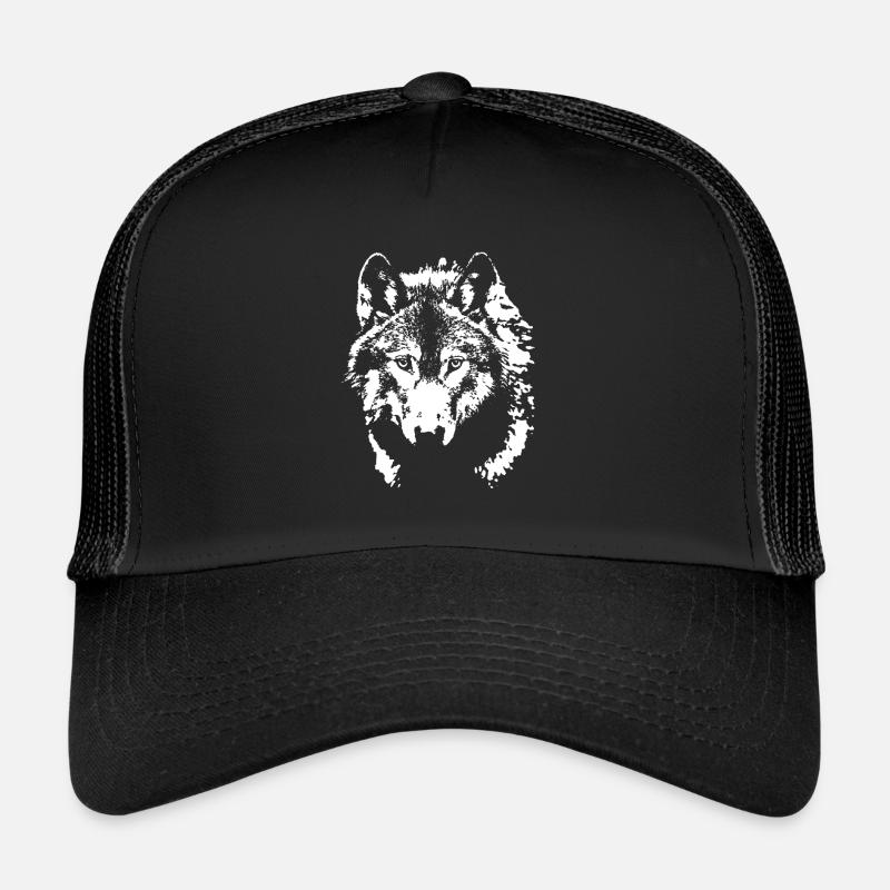 Wolf - Trucker Cap - Schwarz/Schwarz