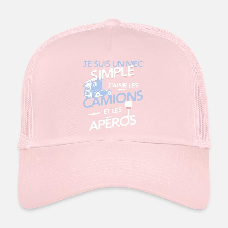 Routier - un mec simple Casquette trucker 