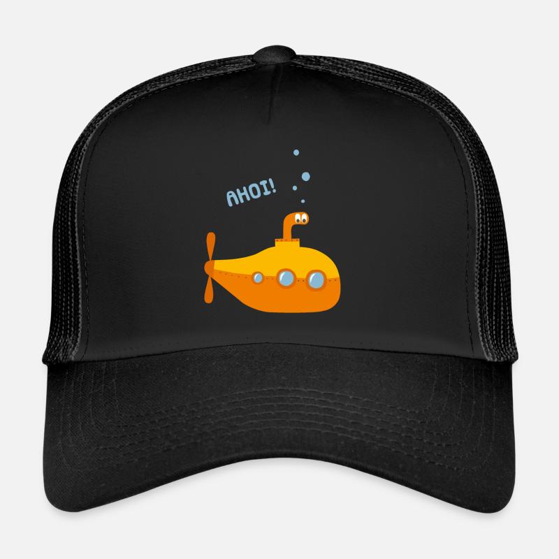 Unterwasser Comic U-Boot Trucker Cap