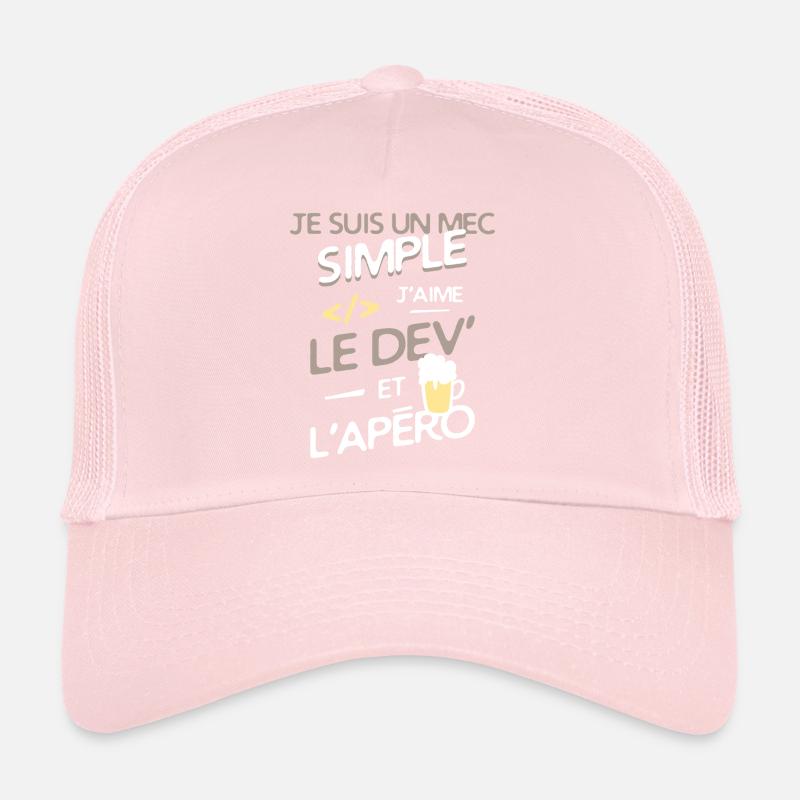 Développeur - un mec simple Casquette trucker 