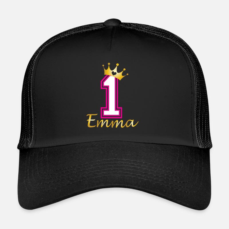 Premier anniversaire de bébé Emma Casquette trucker 
