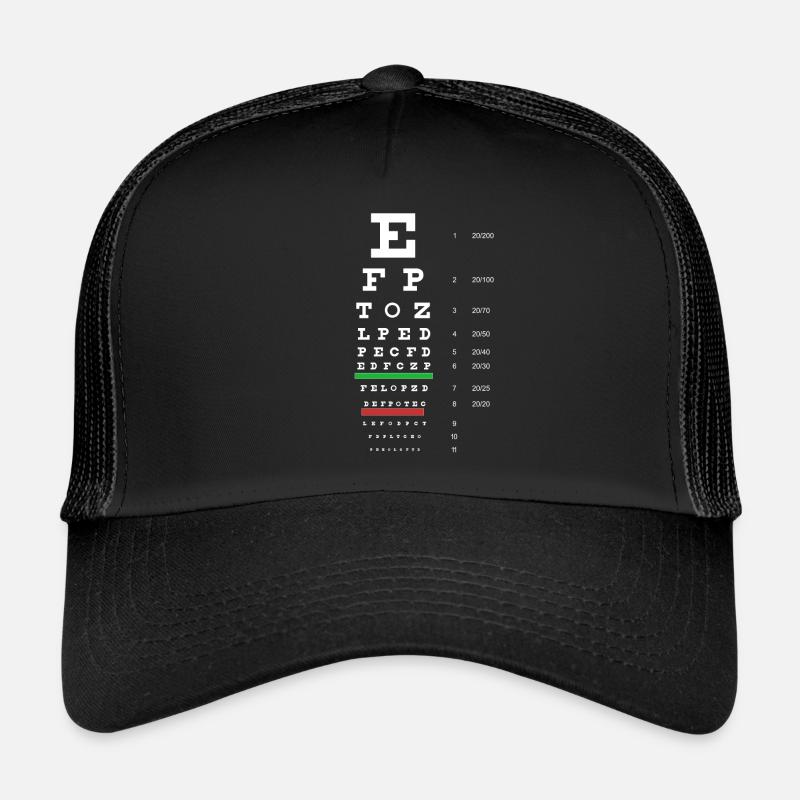 Snellen Eye Chart Trucker Cap