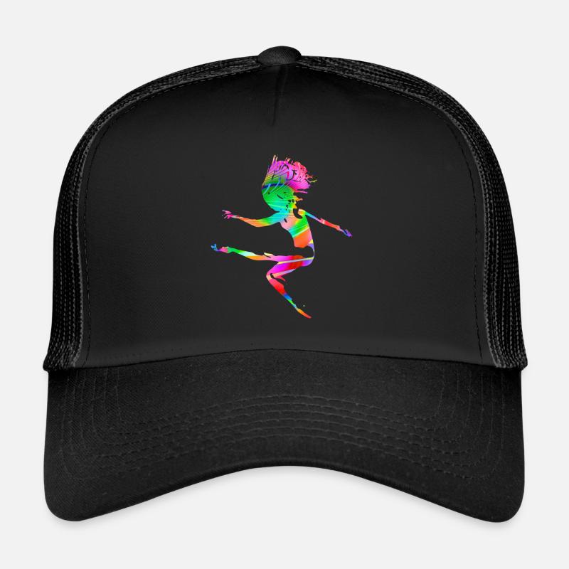 Fraktal & Arc-en-ciel, nerd cadeau, danseur & coloré Casquette trucker 