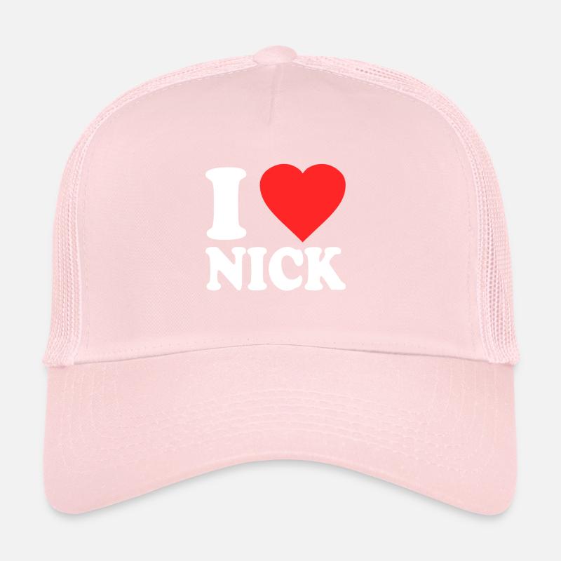 I Love Nick Trucker Cap