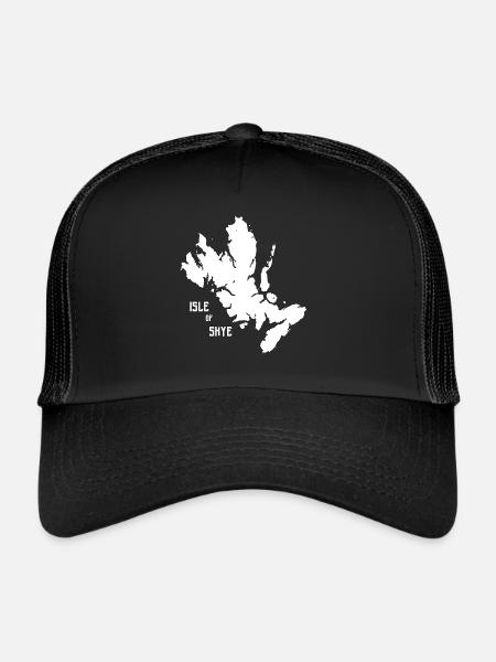 L’île de Skye, Western Isles, Hébrides, Écosse - Casquette trucker  - noir/noir - Devant