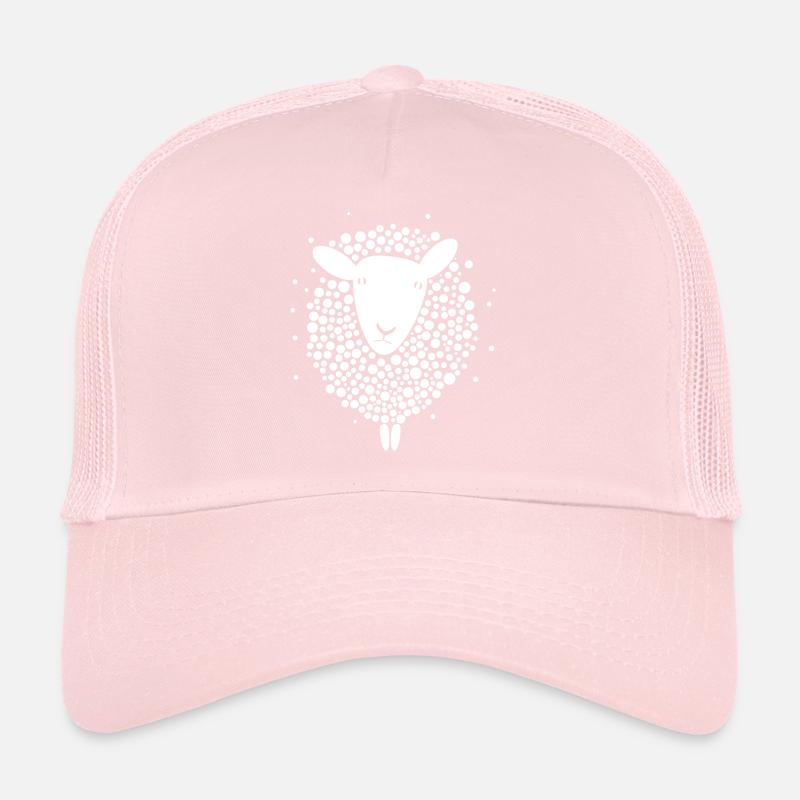 Mouton blanc Casquette trucker 