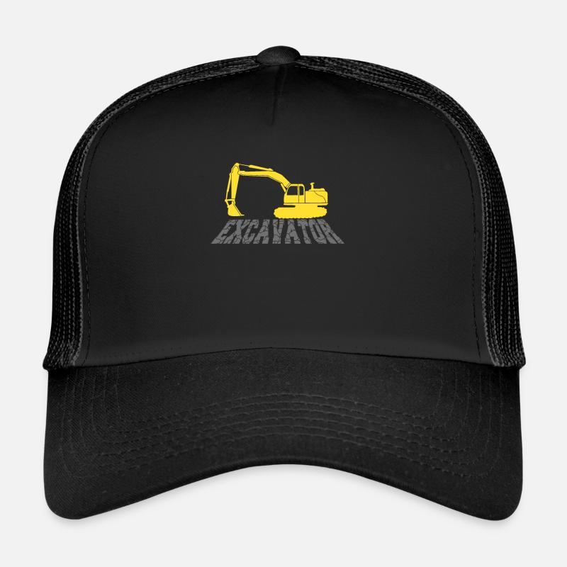 excavator - Trucker Cap - black/black