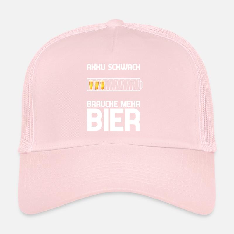 Battery Weak Need more beer Trucker Cap