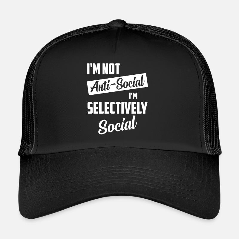 funny quote - Trucker Cap - black/black