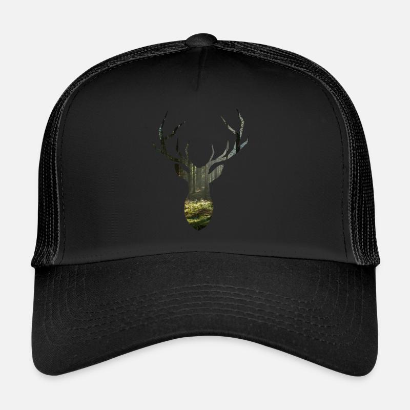 Cerf, forêt, nature, liberté, design Casquette trucker 