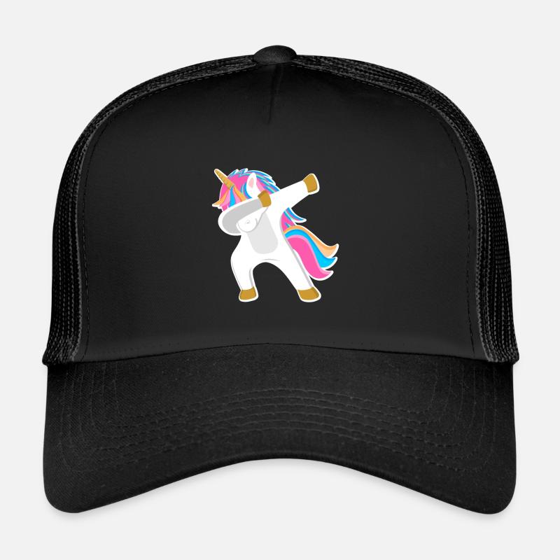 Licorne Dab - Casquette trucker  - noir/noir