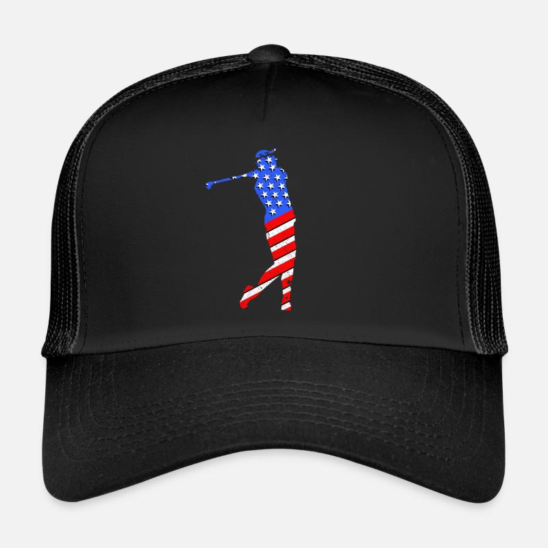 Golfer USA - Trucker Cap - Schwarz/Schwarz
