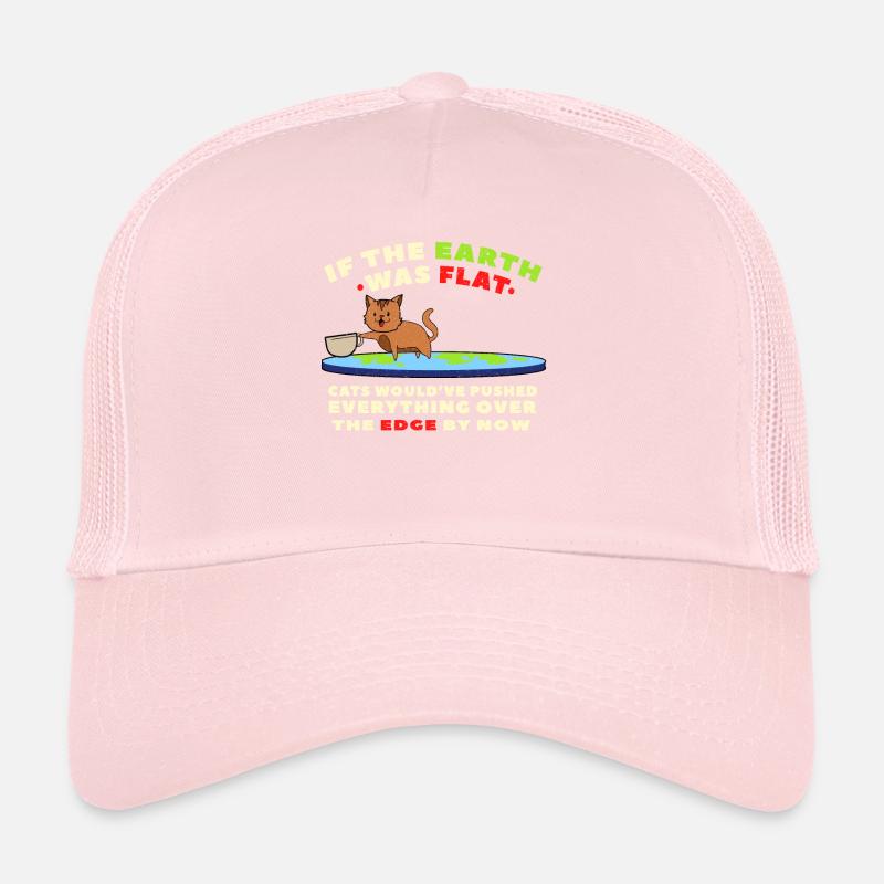 Chat drôle flatearth Casquette trucker 