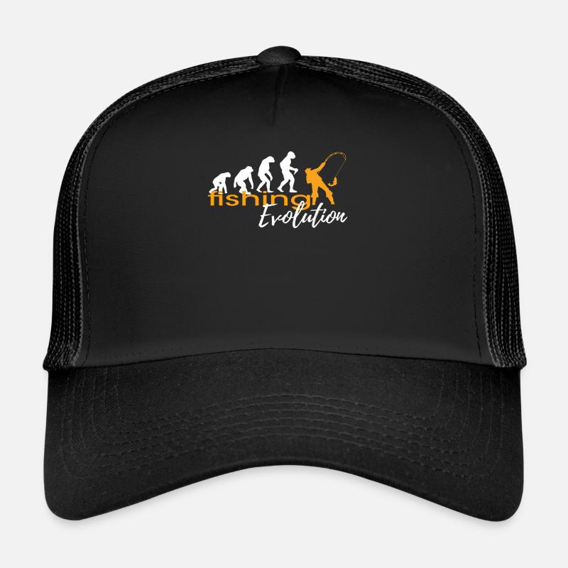 EVOLUTION DE LA PECHE - Casquette trucker  - noir/noir