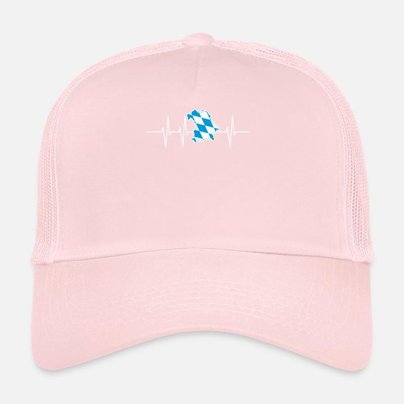 Bayern Herzschlag Geschenk Frequenz Bier stolz Trucker Cap