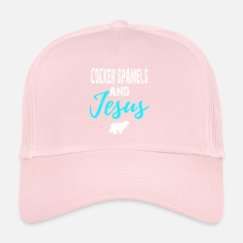 Cocker Spaniels And Jesus - Chrisitan Trucker Cap