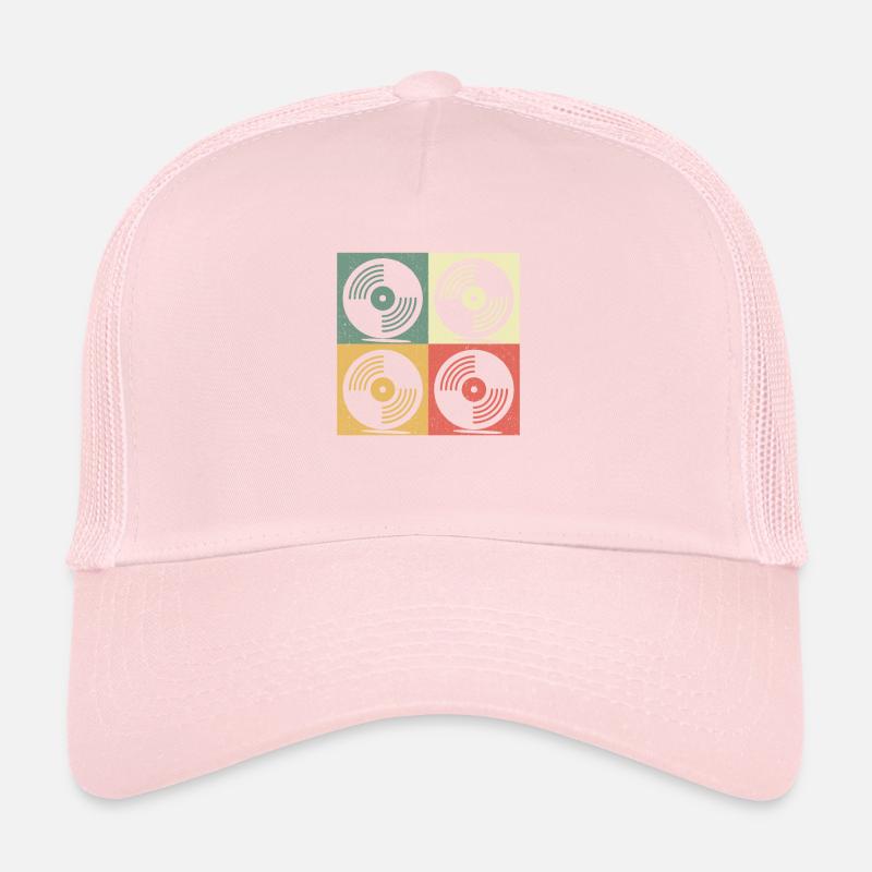 Vinyl Schallplatte Turntables Retro Geschenk Trucker Cap