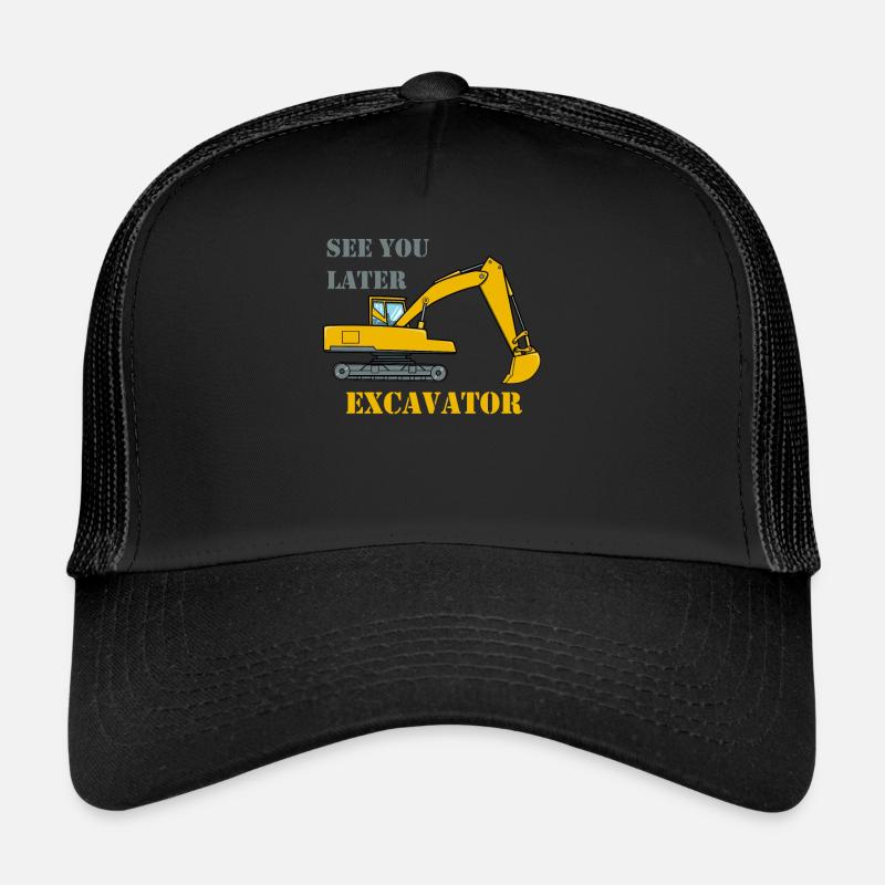 Excavator shovel construction worker digger driver gift Trucker Cap