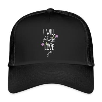 romantic love proof - Trucker Cap - black/black - Front