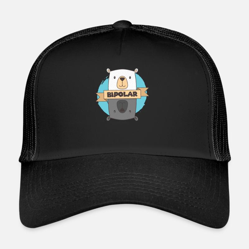 BiPolar Bear I Cute Mental Disorder design Trucker Cap
