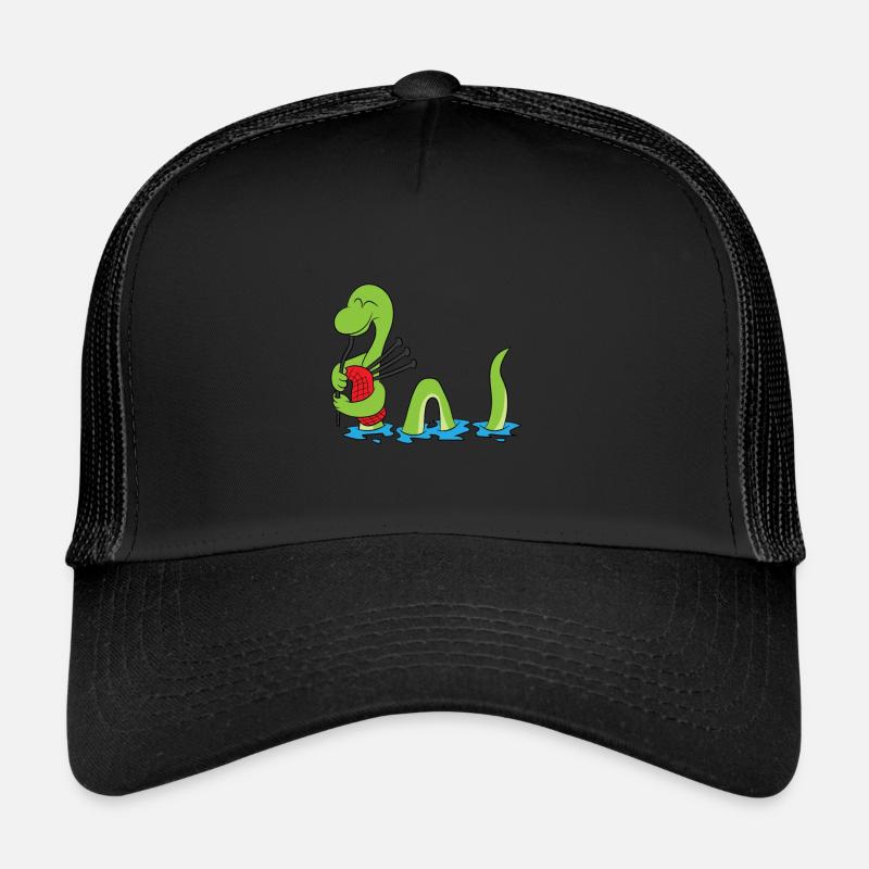 Ecosse Loch Ness Nessie cornemuse écossaise Casquette trucker 