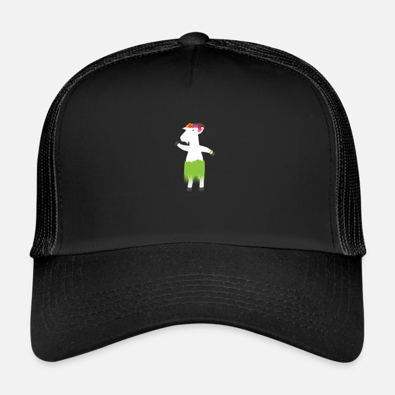 chèvre - Casquette trucker  - noir/noir