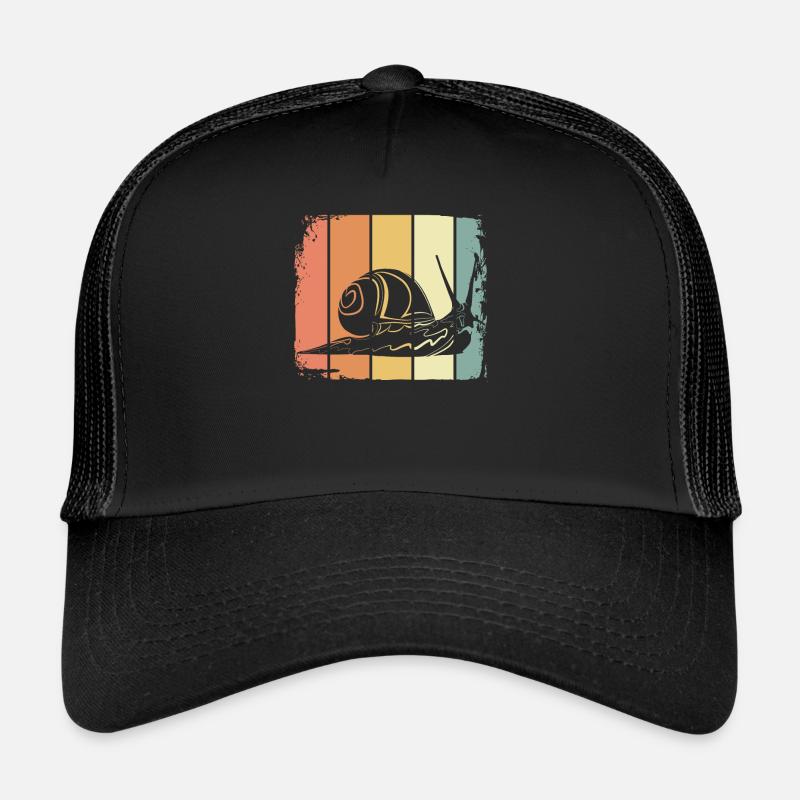 Schnecke - Trucker Cap - Schwarz/Schwarz