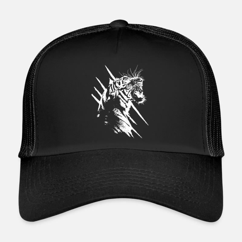 Tiger - Trucker Cap - Schwarz/Schwarz