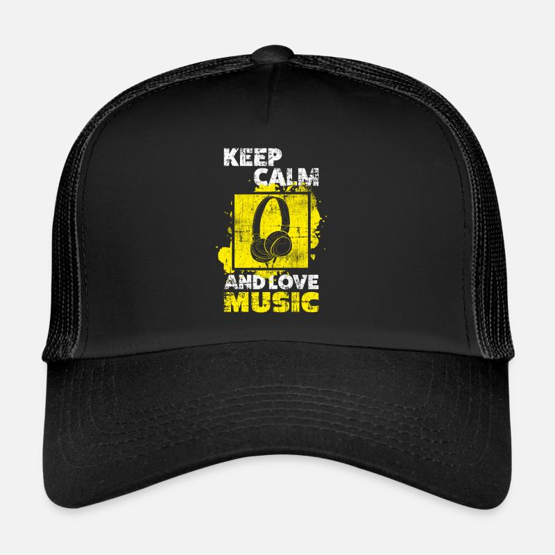 Musik - Trucker Cap - Schwarz/Schwarz