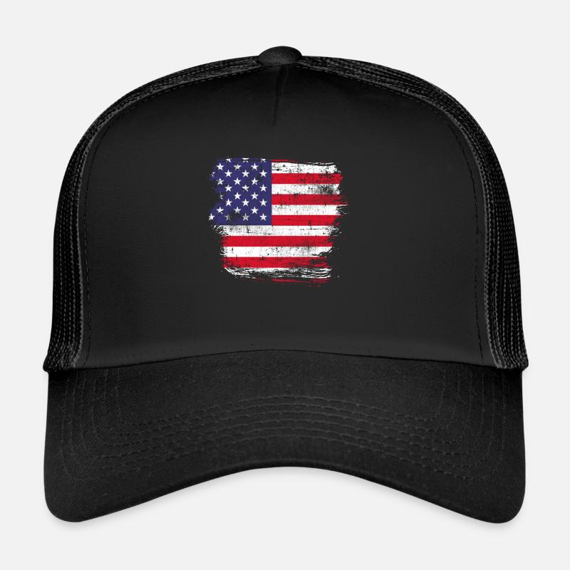 USA America Flag Trucker Cap