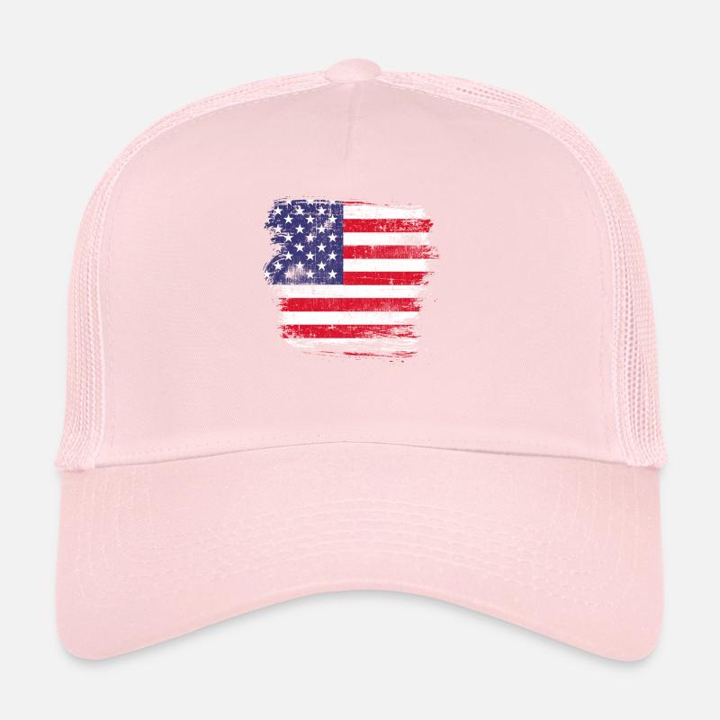 États-Unis Amérique Drapeau Casquette trucker 