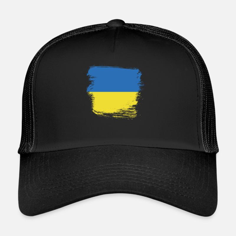 Ukraine - Trucker Cap - Schwarz/Schwarz