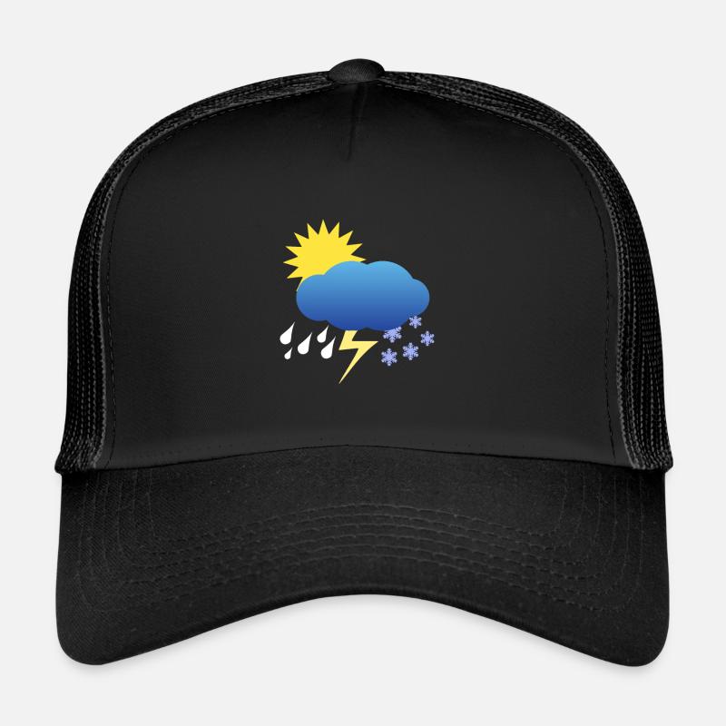 Weather calamity - Trucker Cap - black/black