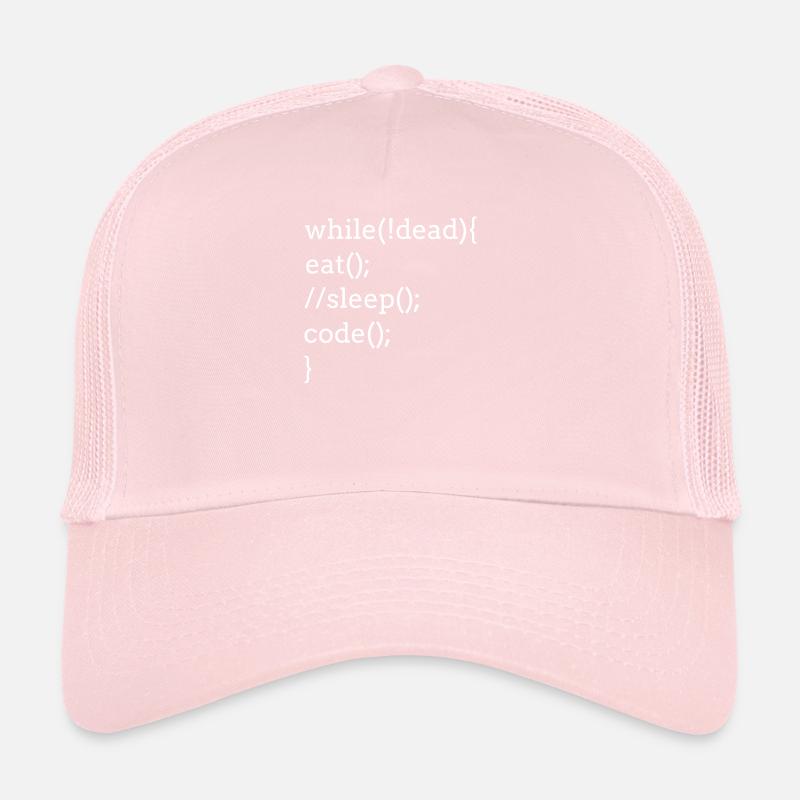 Programmation d'un jeu de mots pour développeur informatique Casquette trucker 