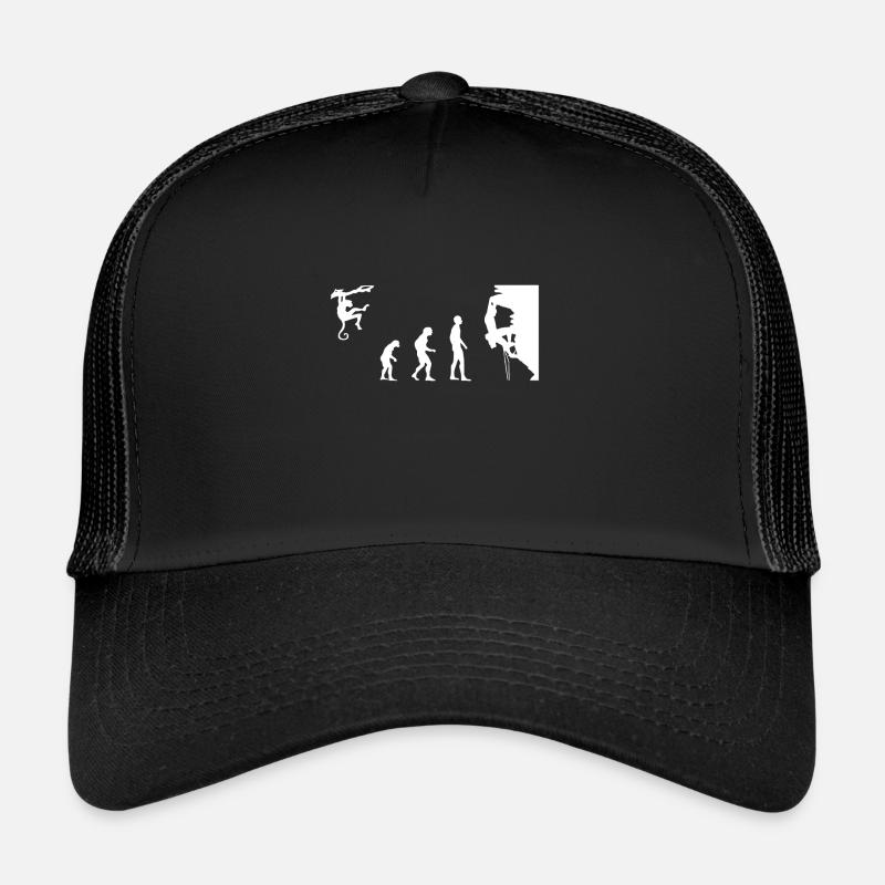 Evolution de l'escalade | Bloc dans les montagnes Casquette trucker 