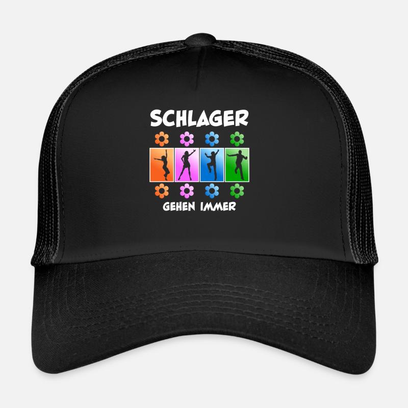 Schlager - Trucker Cap - Schwarz/Schwarz