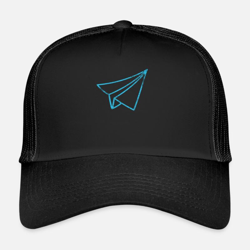 Aviateur - Casquette trucker  - noir/noir