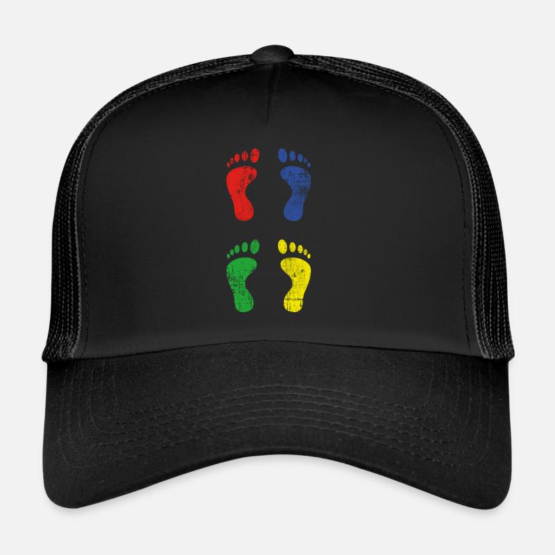 Füße - Trucker Cap - Schwarz/Schwarz