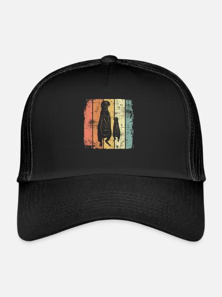 meerkat - Trucker Cap - black/black - Front