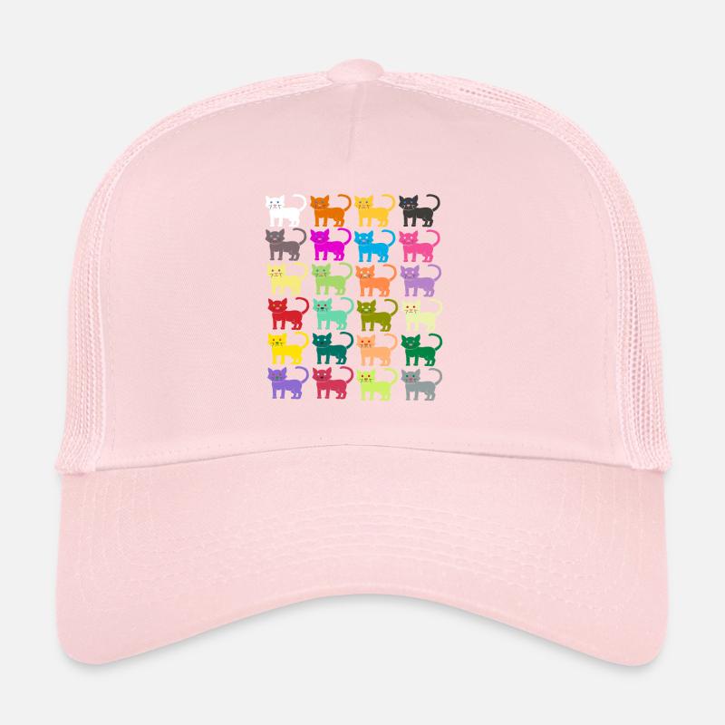 Cadeau de chat chat avec motif de chat Casquette trucker 
