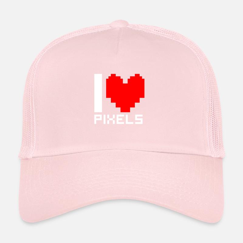 Ich Liebe Pixel Trucker Cap