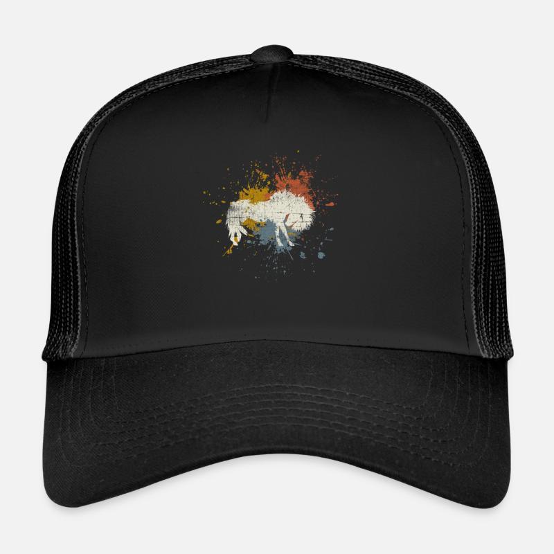 Pferd - Trucker Cap - Schwarz/Schwarz