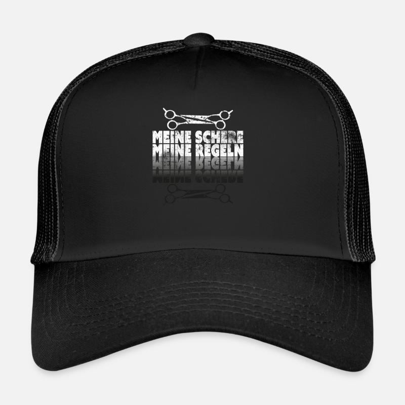 Frisör - Trucker Cap - Schwarz/Schwarz