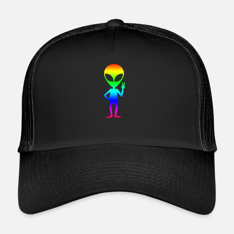 Alien - Trucker Cap - Schwarz/Schwarz