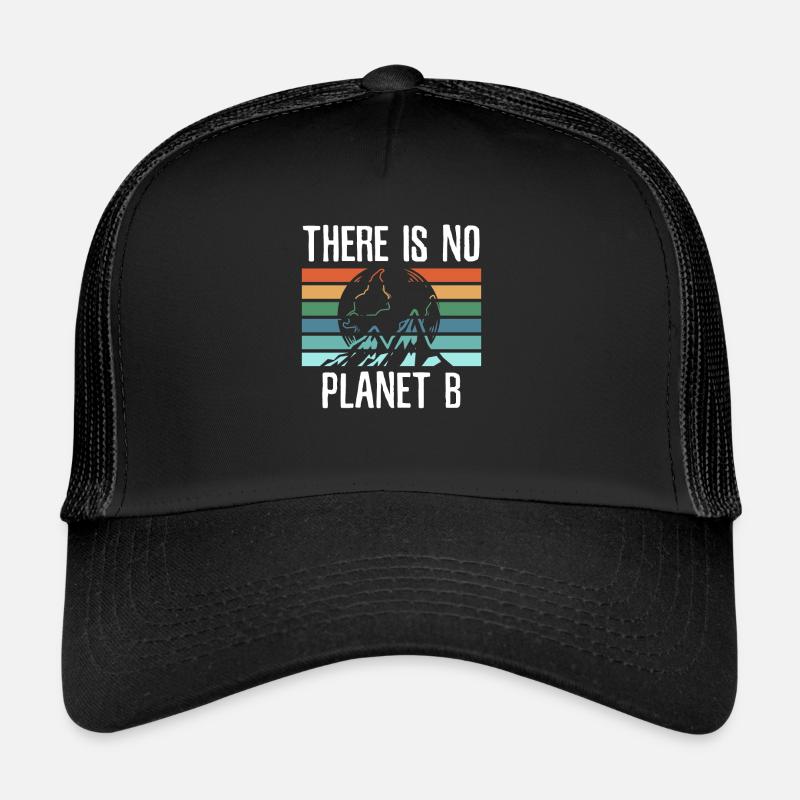 Klima Klimawandel Klimaschutz Regenwald Geschenk - Trucker Cap - Schwarz/Schwarz